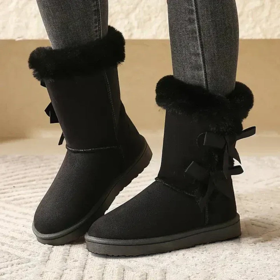 Futrzane Buty Zimowe Damskie | Wygodne, Stylowe Śniegowce z Futrzanym Kołnierzem