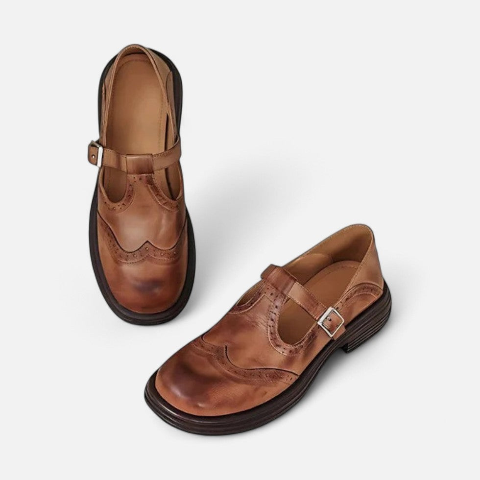 Damskie Klapki Regulowane | Skórzane, Eleganckie
