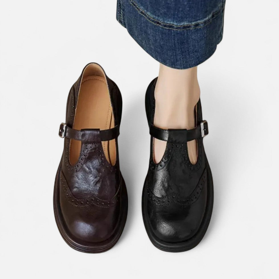 Damskie Klapki Regulowane | Skórzane, Eleganckie