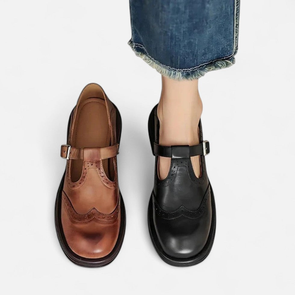 Damskie Klapki Regulowane | Skórzane, Eleganckie