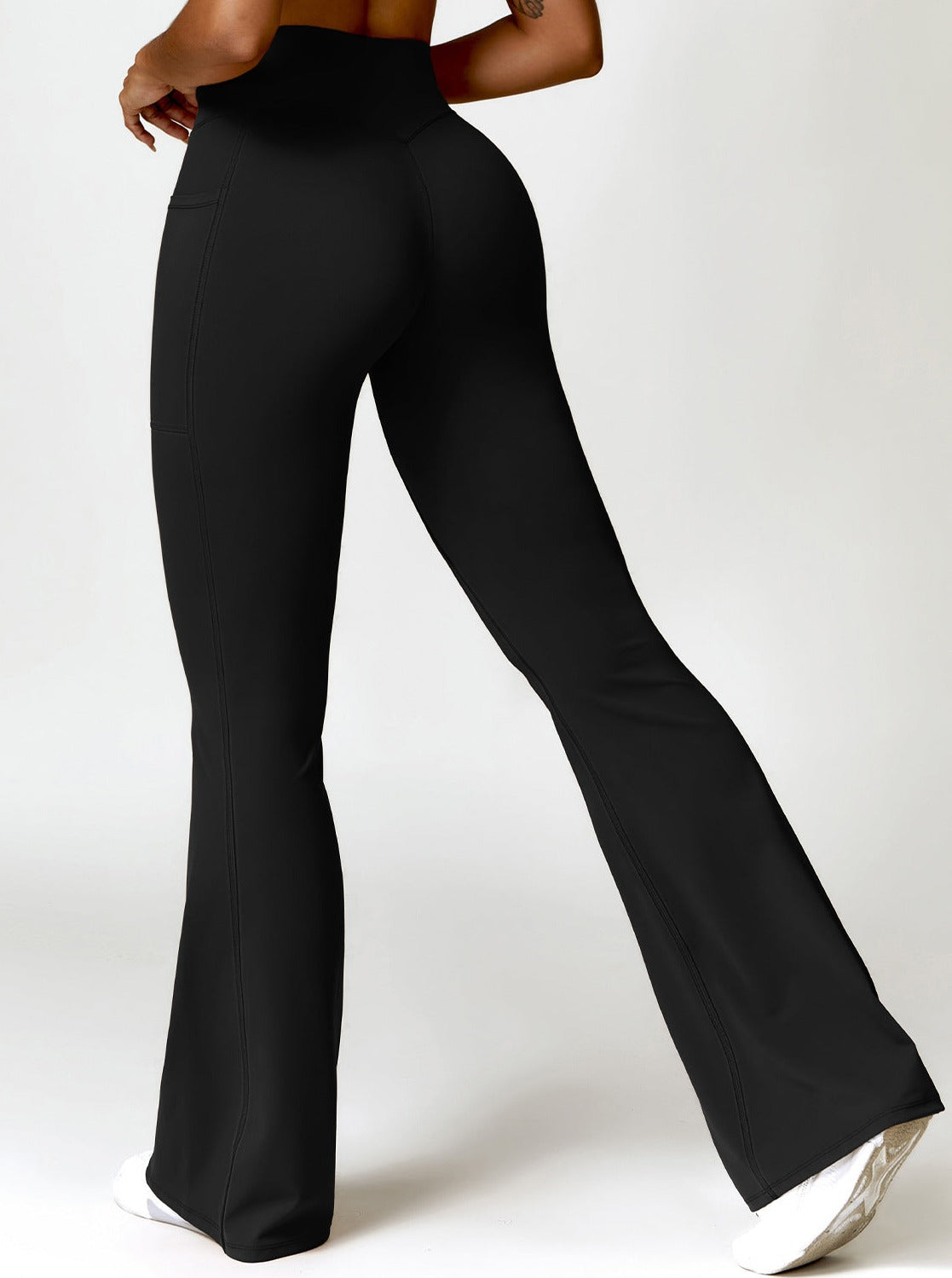 Elena Damskie Legginsy Bootcut | Wysoki Stan, Kieszenie, Elastyczne