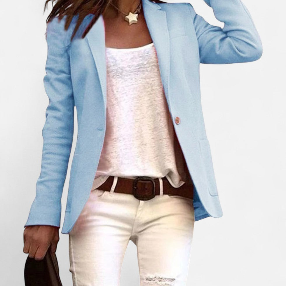 Ewa Women's Blazer | Lekki Materiał, Klasyczny Krój
