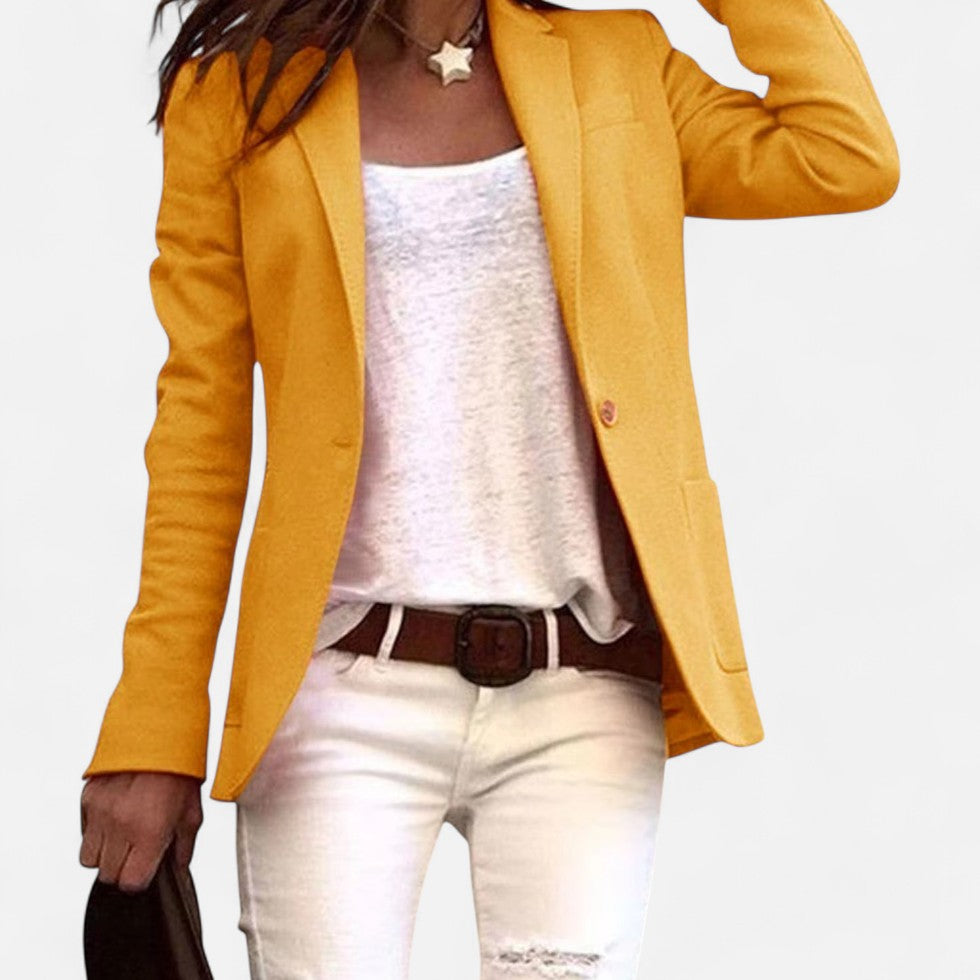 Ewa Women's Blazer | Lekki Materiał, Klasyczny Krój