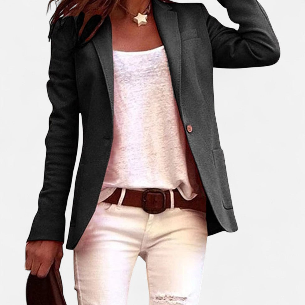 Ewa Women's Blazer | Lekki Materiał, Klasyczny Krój