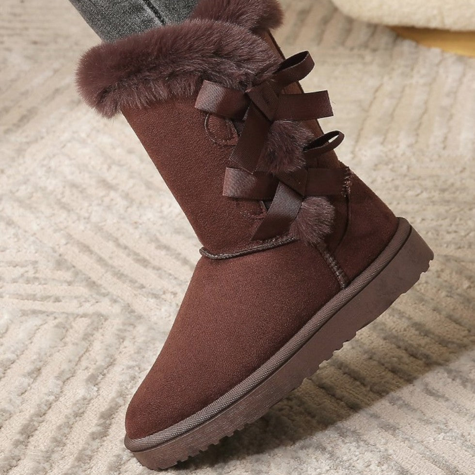 Futrzane Buty Zimowe Damskie | Wygodne, Stylowe Śniegowce z Futrzanym Kołnierzem