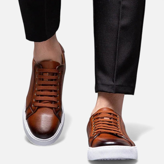 Herman Męskie Sneakersy | Skórzane Wykończenie