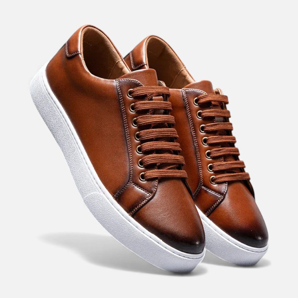 Herman Męskie Sneakersy | Skórzane Wykończenie