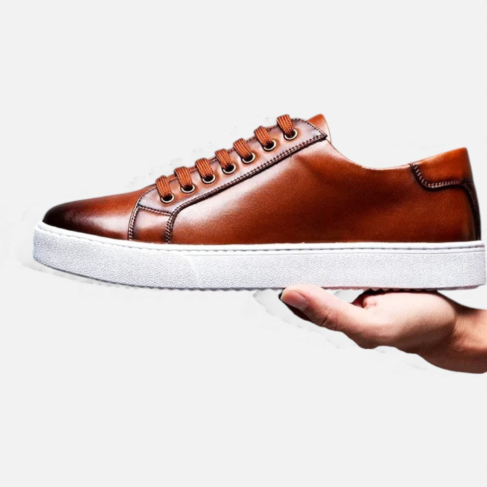 Herman Męskie Sneakersy | Skórzane Wykończenie
