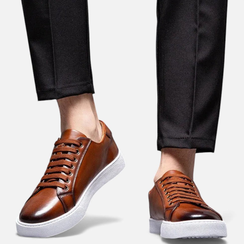 Herman Męskie Sneakersy | Skórzane Wykończenie