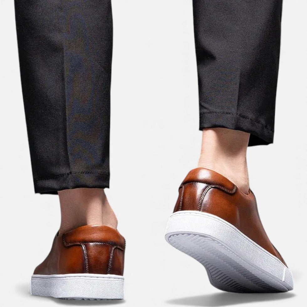 Herman Męskie Sneakersy | Skórzane Wykończenie