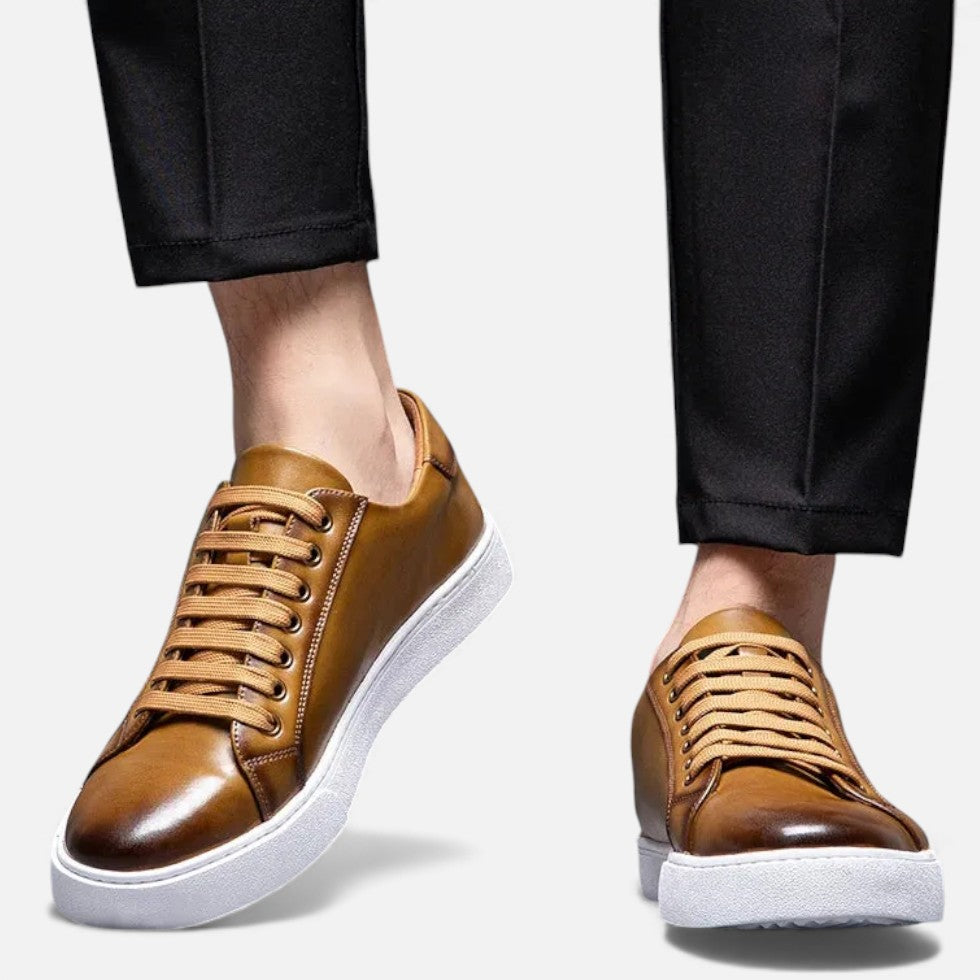 Herman Męskie Sneakersy | Skórzane Wykończenie