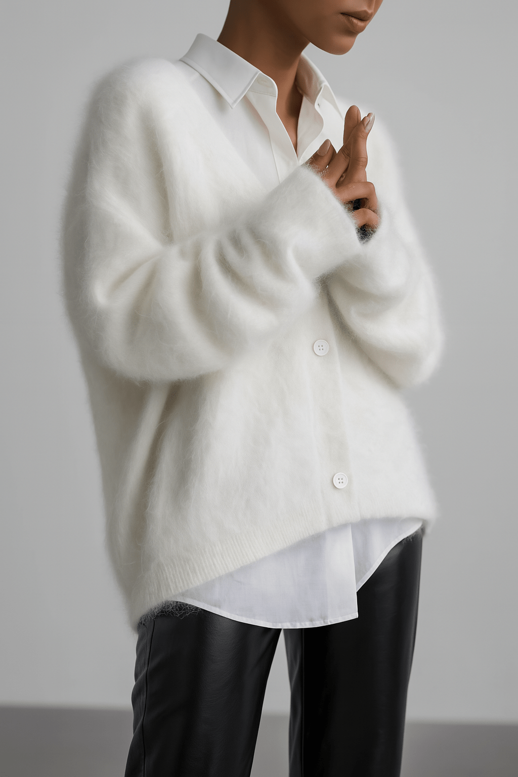 Kobiecy Oversized Kardigan z Miękką Teksturą – Przytulny, Nowoczesny i Casualowy