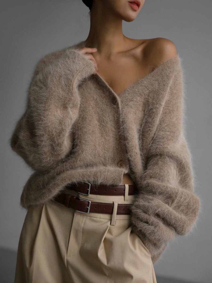 Kobiecy Oversized Kardigan z Miękką Teksturą – Przytulny, Nowoczesny i Casualowy