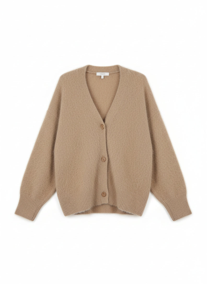 Kobiecy Oversized Kardigan z Miękką Teksturą – Przytulny, Nowoczesny i Casualowy
