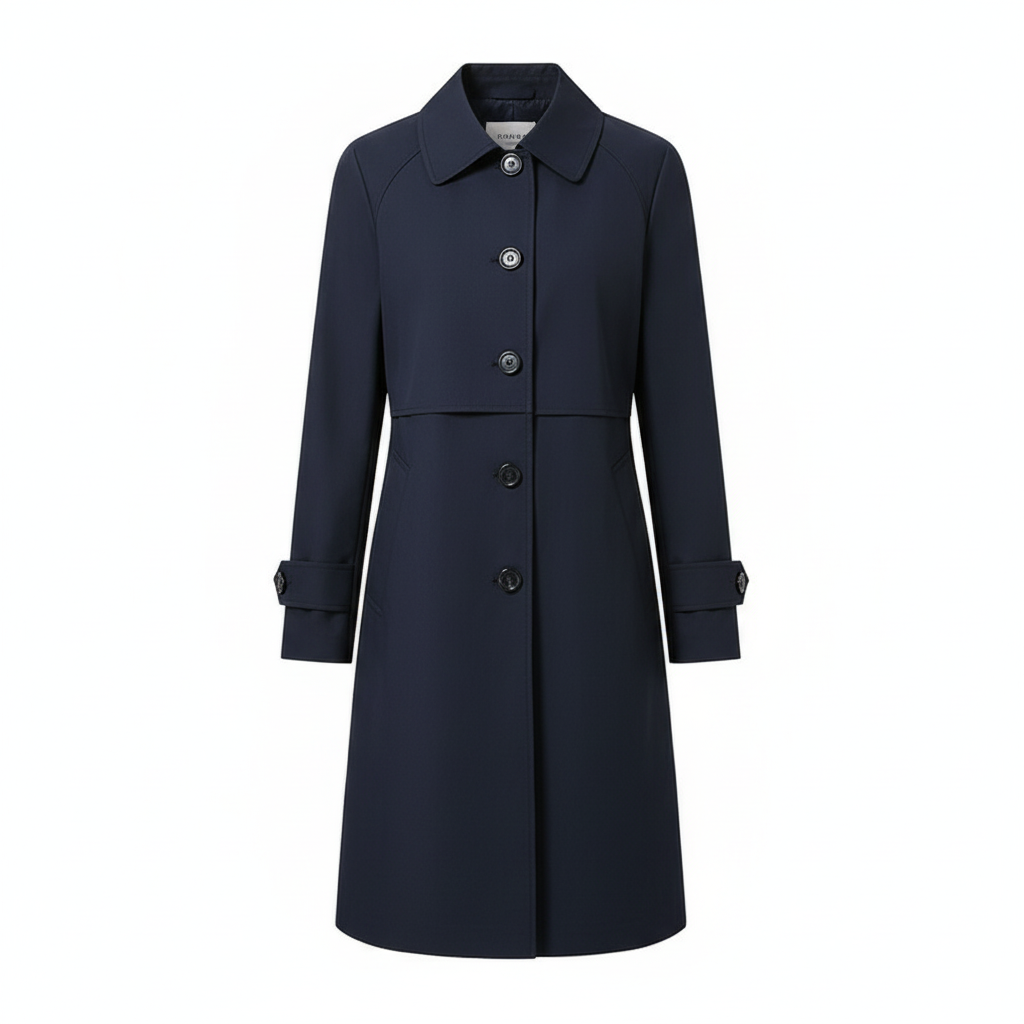 Kobiecy Zimowy Płaszcz Trench z Guzikami – Casual, Elegancki i Uniwersalny