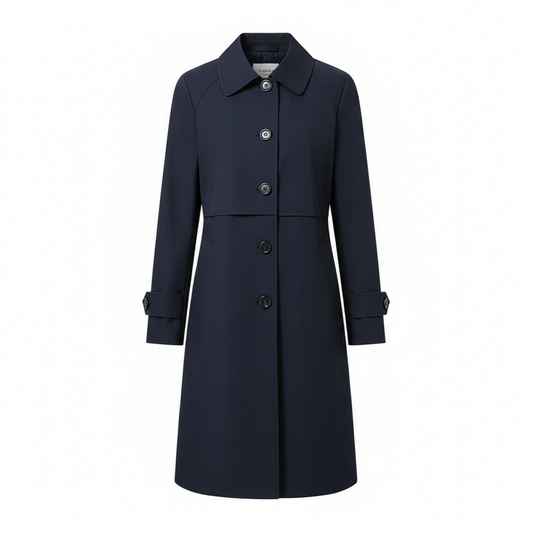 Kobiecy Zimowy Płaszcz Trench z Guzikami – Casual, Elegancki i Uniwersalny