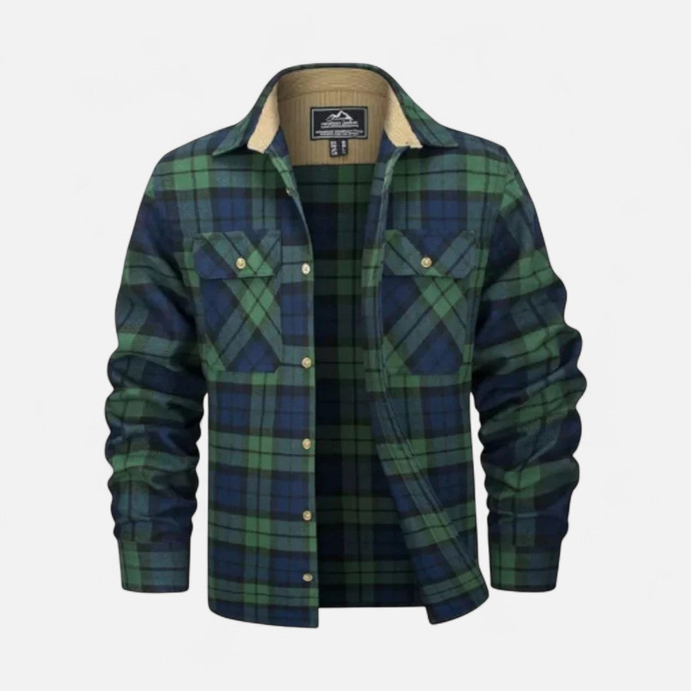 Męska koszula flanelowa w kratę – styl casualowy dla mężczyzn