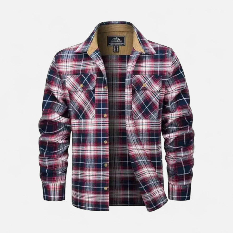 Męska koszula flanelowa w kratę – styl casualowy dla mężczyzn
