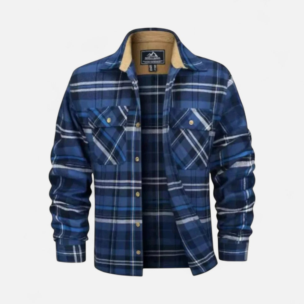Męska koszula flanelowa w kratę – styl casualowy dla mężczyzn