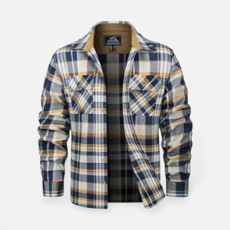 Męska koszula flanelowa w kratę – styl casualowy dla mężczyzn