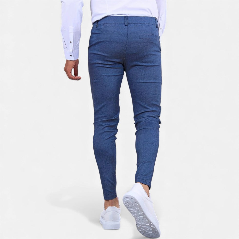 Marek Męskie Chino Spodnie | Elastyczny Materiał, Casual