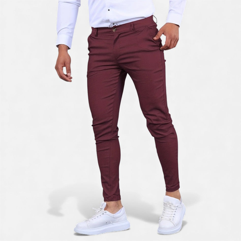 Marek Męskie Chino Spodnie | Elastyczny Materiał, Casual