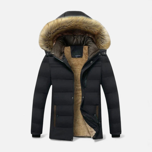 Męska Zimowa Parka | Odpinany Kaptur, Wodoodporna