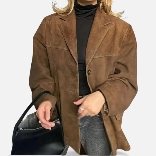Mira Damska Marynarka Oversize | Miękka Tkanina, Elegancka