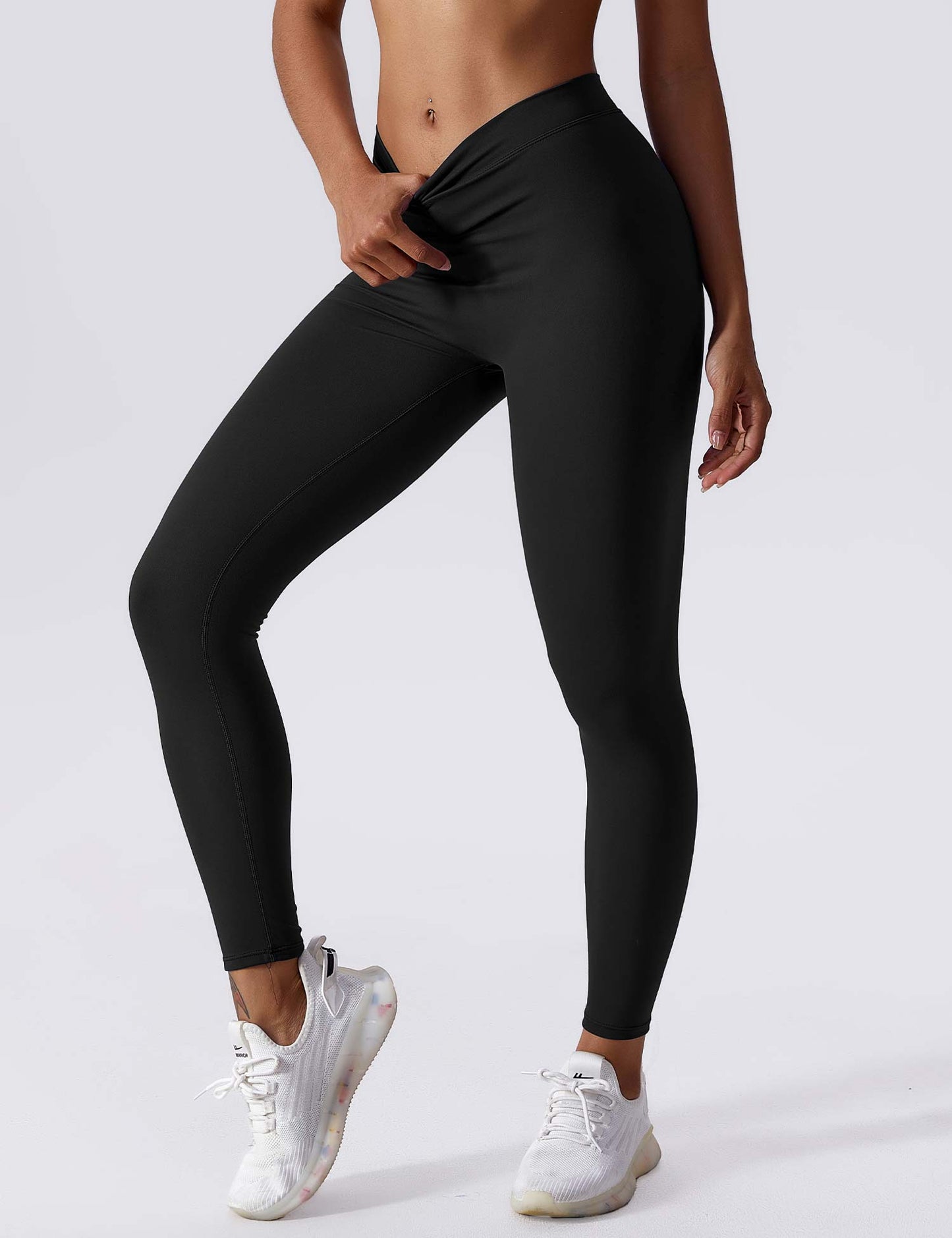 Stroje na fitness damskie - Legginsy sportowe Selina Push Up High Waist