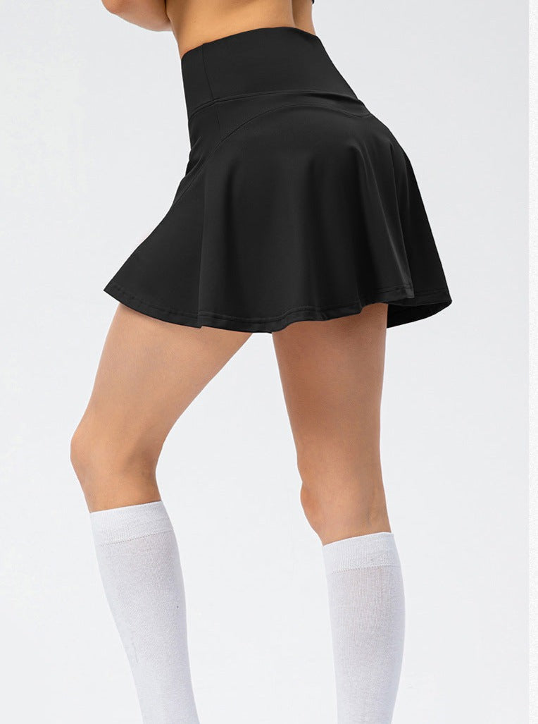 Sienna Women's Sportowa Spódnica | Wysoki Pas, Zintegrowane Spodenki