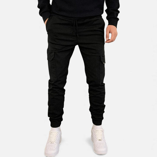 Stylowe Cargo Jogger Spodnie Męskie | Lekka Mieszanka Poliestru, Wygodne Kieszenie