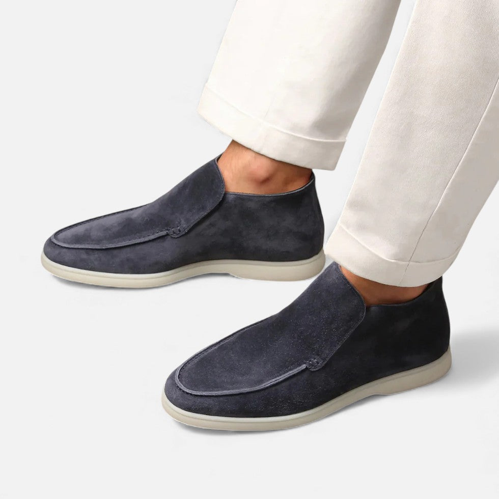 Zamszowe Buty Męskie | Miękka Cholewka, Casual Elegancja