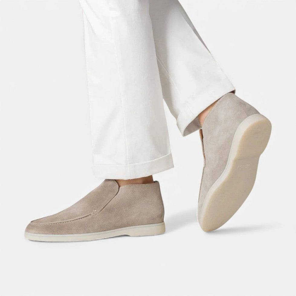 Zamszowe Buty Męskie | Miękka Cholewka, Casual Elegancja